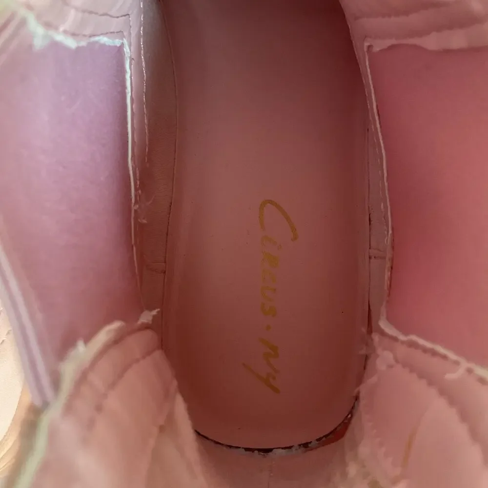 Circus NY Pink Platform Chelsea Boots Women’s 6.5 Chunky Sole Ankle